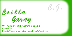 csilla garay business card